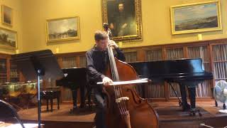 Beethoven Symphony No5 3rd Movement Trio double bass excerpt Take 1 [upl. by Sparkie]