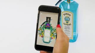 Augmented Reality for Packaging  Shazam x Bombay Sapphire Available in WebAR [upl. by Yanetruoc]