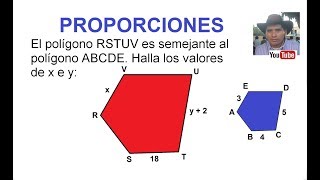 Utiliza Proporciones con polígonos semejantes para hallar x e y [upl. by Meggi707]