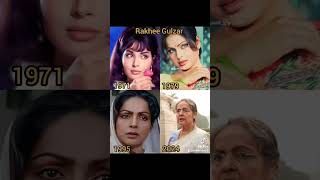 Rakhee Gulzar 1971 2014 Shocking transformation 70s bollywood [upl. by Amend]