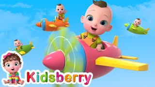 10 Little Airplanes  More Nursery Rhymes amp Baby Song  Kidsberry [upl. by Kendrick198]