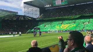 Celtic ultras TIFO DISPLAY  Celtic 32 Rangers LET THE PEOPLE SING [upl. by Tengler]