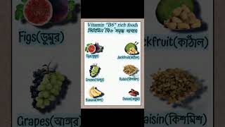 Vitamin quotB6quot rich foods food fruits vitamin shorts viral highlights followers [upl. by Oneal]