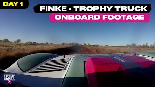 Trophy Truck Onboard Footage  Race Day 1  Finke 2024 [upl. by Dinsmore]