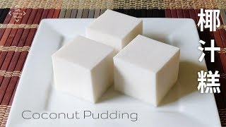 Simple Coconut Pudding Jelly recipe  椰汁糕  簡單做法 [upl. by Noiz]