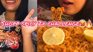 2x Spicy Noodles Challange 🥵 [upl. by Kati]