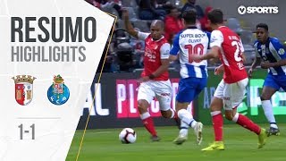 Highlights  Resumo Braga 11 FC Porto Taça de Portugal 1819 12 Final [upl. by Adikram]