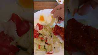 Yummy egg sardinesampVegetable saladyummyeggvegetablessalad [upl. by Nylime]