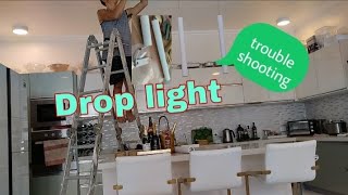 Drop light troubleshooting and replacement of led driver [upl. by Mosra]