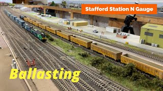 N Gauge Layout Update Ballasting [upl. by Sil713]