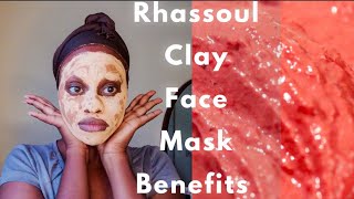 Rhassoul Clay Face Mask Recipe  BENEFITS FOR YOUR SKIN Itshlengy redclay claymask [upl. by Dray]