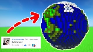 Je CONSTRUIS vos COMMENTAIRES dans MINECRAFT [upl. by Barling]