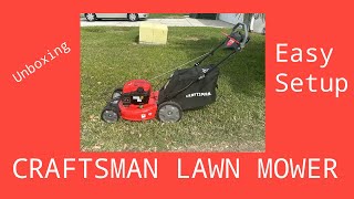 Craftsman Lawn Mower Easy Setup [upl. by Ellennahc]