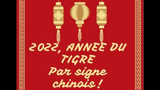 HOROSCOPE 2022 CHINOIS LANNEE DU TIGRE PAR SIGNE CHINOIS [upl. by Lehman308]