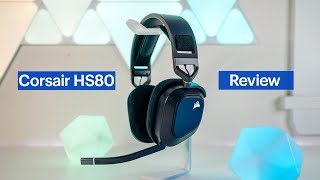 Corsair HS80 RGB Wireless Gaming Headphones Review [upl. by Ajnek]