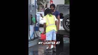 DUMPING GAS ON STRANGERS CARS IN THE HOODfyp luhtig viralvideo [upl. by Daphene]