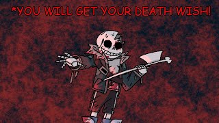 Horrordust Whispers From Hell  Death Wish wntrified  Undertale AU [upl. by Vachel920]