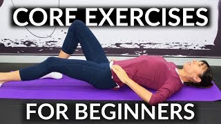 Easy Core Exercises for Beginners Home Routine [upl. by Ilaw]