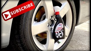 DIY  Cleaning the wheels on my Peugeot 607 using ProX wheel cleaner  Prox  4K [upl. by Arret386]