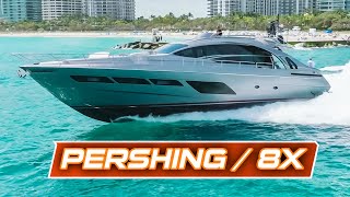 Pershing 8X  Premium Haulover [upl. by Annayrb]