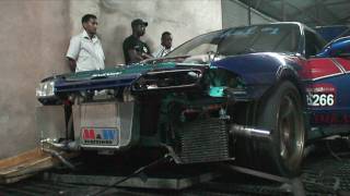 Aarons 1067whp R32 GTR Skyline Dyno run with Haltech Platinum 2000 ECU [upl. by Basile]