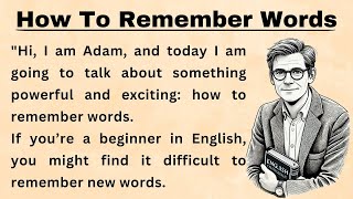 Improve Your English  Learn English Through Story  Graded Reader  How To Remember Words [upl. by Atsugua443]