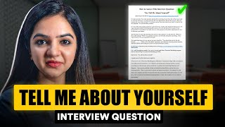 Interview Question Tell me about yourself  Best answer for freshers amp experienced professionals [upl. by Shirlie]