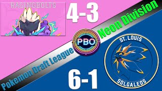 Pokémon Draft League  Richmond Ragingbolts VS St Louis Solgaleos  S7 W8 Neon Div [upl. by Rochus]