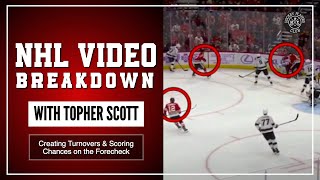 Creating Turnovers amp Scoring Chances on the Forecheck  NHL Video Breakdown by Topher Scott [upl. by Culberson]