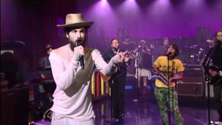 Edward Sharpe and The Magnetic Zeros Live on Letterman  Man On Fire  2012 [upl. by Yonita458]