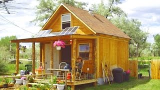 How to build a 14x14 solar cabin [upl. by Brownley750]