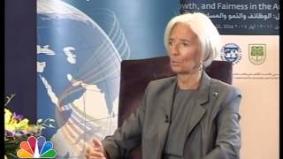 IMF Managing Director Christine Lagarde on CNBC Arabia with Lubna Bouza [upl. by Wittenburg]