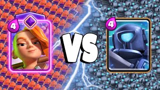 EVOLVED VALKYRIE VS MINI PEKKA  Clash Royale Challenge [upl. by Nnitsuj]