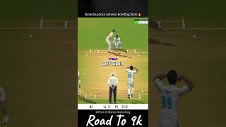 Ravichandran Ashwin Bowling Style😱Real Cricket 24shorts [upl. by Bathesda]