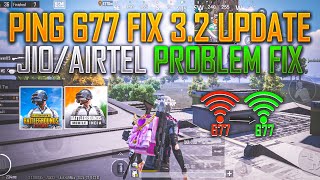 HOW TO FIX BGMI 32 UPDATE 677 PING PROBLEM FIX High Ping Problem Fix  Network Issue Fix 2024 [upl. by Ylrebmyk]