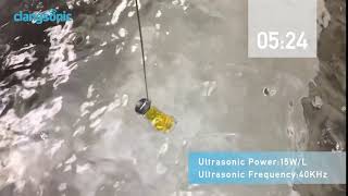 Clangsonic Ultrasonic bath 40KHz 15WL ultrasonic performance test [upl. by Ila]