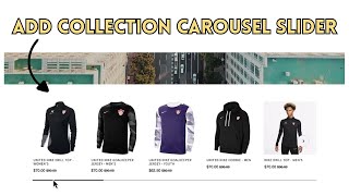 How To Add Collection Carousel Slider Shopify  Free [upl. by Consolata]