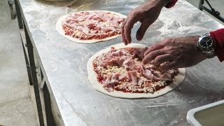 Italian Pizza Made and Cooked from the Flour Seen in Italy [upl. by Ylrebmik]