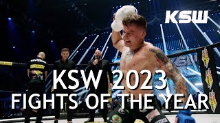 Walki 2023 roku w KSW  2023 KSW Fights of the Year [upl. by Ahsikin]