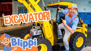 Blippi Visits the Excavator Indoor Playground Construction Videos for Kids [upl. by Silverstein]