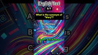 English Synonym Quiz quiz english englishgrammar synonyms shortsfeed shorts learnenglish [upl. by Maddocks]