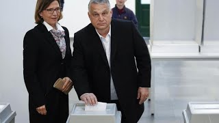 Parlamentswahl in Ungarn Orban optimistisch [upl. by Golda]