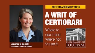 Writ of certiorari What is it and when should you use it [upl. by Inamik]