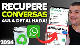 AULA para INICIANTE Restaurar conversas ANTIGAS APAGADAS DO WHATSAPP [upl. by Ahsiaa]