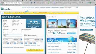 Selecting Flights on Expedia [upl. by Pineda]