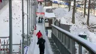 Bobsled  Crash Brazilian Bobsleigh Women during WC Winterberg 2011 [upl. by Neeluqcaj894]