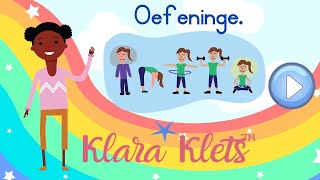 Oefeninge Afrikaanse opvoedkundige videos Klara kyk na verskillende oefeninge [upl. by Enyallij]