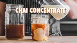 Homemade Masala Chai Concentrate Spiced Milk Tea [upl. by Arenahs536]