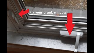 Crank  Casement Window Will Not Close  EASY DIY REPAIR [upl. by Ilera13]