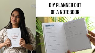 DIY Planner Out of A Notebook  Easy and Affordable Planner DIY [upl. by Leahcimaj669]